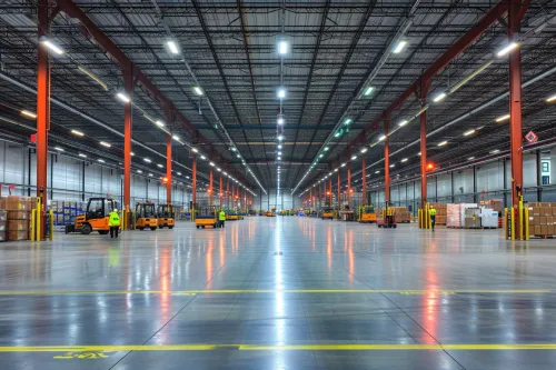 Vue détaillée expliquant le fonctionnement du chauffage radiant industriel pour optimiser la diffusion de chaleur.